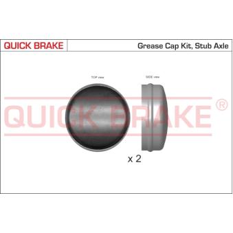 Bonnette/tête/bout, roulement de roue QUICK BRAKE OEM 374034 Bonnette/tête/bout, roulement de roue QUICK BRAKE OEM 374034