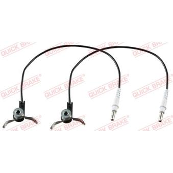 Contact d'avertissement, usure des plaquettes de frein QUICK BRAKE WS 0186 A