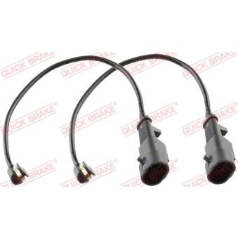 Contact d'avertissement, usure des plaquettes de frein QUICK BRAKE [WS 0323 A]