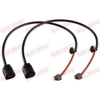 Contact d'avertissement, usure des plaquettes de frein QUICK BRAKE WS 0483 A pour PORSCHE CAYENNE S E-Hybrid AWD - 519cv