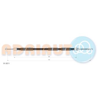 Tirette à câble, frein de stationnement ADRIAUTO OEM 543079