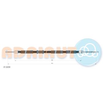 Tirette à câble, frein de stationnement arrière droit ADRIAUTO 01.0233