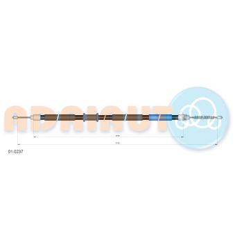 Tirette à câble, frein de stationnement arrière droit ADRIAUTO 01.0237