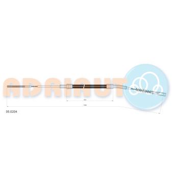 Tirette à câble, frein de stationnement ADRIAUTO 05.0204