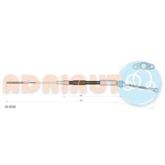 Tirette à câble, frein de stationnement ADRIAUTO OEM 34411120725 Tirette à câble, frein de stationnement ADRIAUTO OEM 34411120725