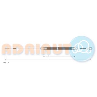 Tirette à câble, frein de stationnement ADRIAUTO 05.0210