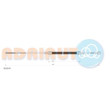 Tirette à câble, frein de stationnement ADRIAUTO 05.0216 pour BMW Série 7 735 i/iL - 211cv