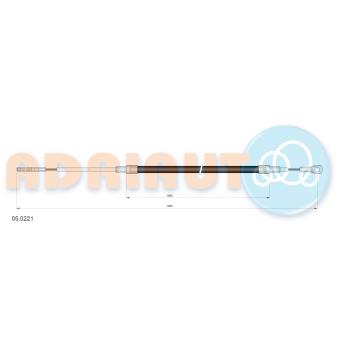 Tirette à câble, frein de stationnement ADRIAUTO 05.0221 pour BMW Série 3 320 i - 150cv