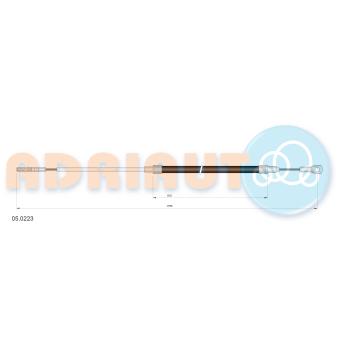 Tirette à câble, frein de stationnement ADRIAUTO 05.0223 pour ROVER 75 525 i - 170cv