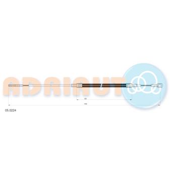 Tirette à câble, frein de stationnement ADRIAUTO 05.0224