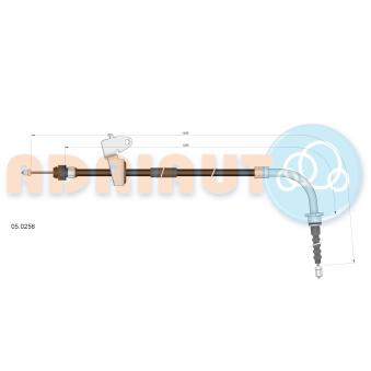 Tirette à câble, frein de stationnement arrière gauche ADRIAUTO 05.0256 pour MINI MINI Cooper SD - 143cv