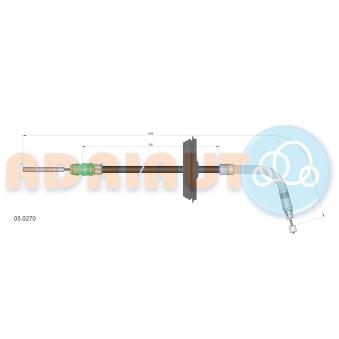 Tirette à câble, frein de stationnement ADRIAUTO 05.0270