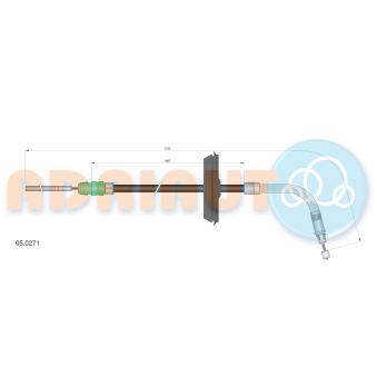 Tirette à câble, frein de stationnement ADRIAUTO 05.0271
