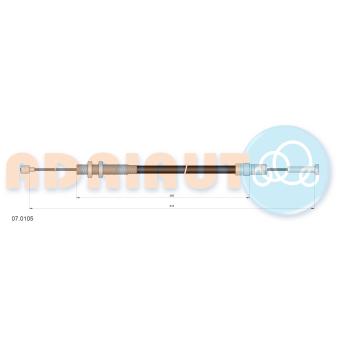 Tirette à câble, commande d'embrayage ADRIAUTO 07.0105 Tirette à câble, commande d'embrayage ADRIAUTO 07.0105