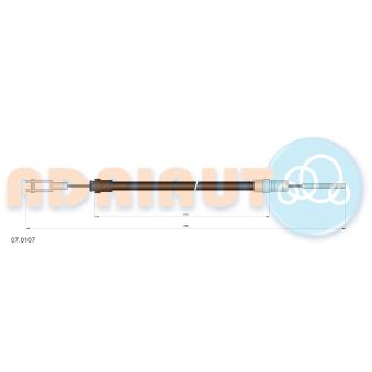 Tirette à câble, commande d'embrayage ADRIAUTO 07.0107