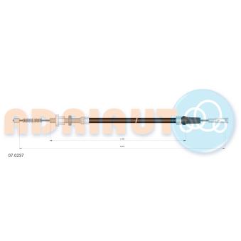 Tirette à câble, frein de stationnement ADRIAUTO OEM 96044362