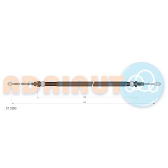 Tirette à câble, frein de stationnement arrière gauche ADRIAUTO 07.0253 pour SEAT ATECA 1.9 D - 70cv