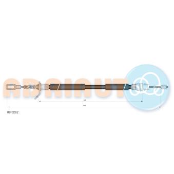 Tirette à câble, frein de stationnement arrière gauche ADRIAUTO OEM 4721029AK Tirette à câble, frein de stationnement arrière gauche ADRIAUTO OEM 4721029AK