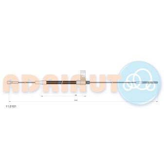 Tirette à câble, commande d'embrayage ADRIAUTO [11.0101]