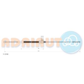 Tirette à câble, commande d'embrayage ADRIAUTO [11.0102]