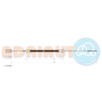 Tirette à câble, commande d'embrayage ADRIAUTO [11.0105.1]