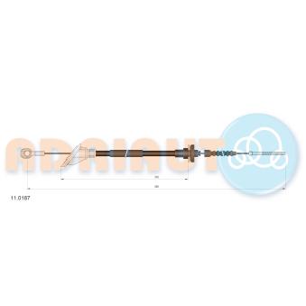 Tirette à câble, commande d'embrayage ADRIAUTO [11.0187]