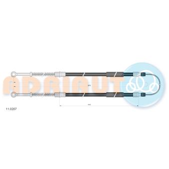 Tirette à câble, frein de stationnement ADRIAUTO OEM 4406021