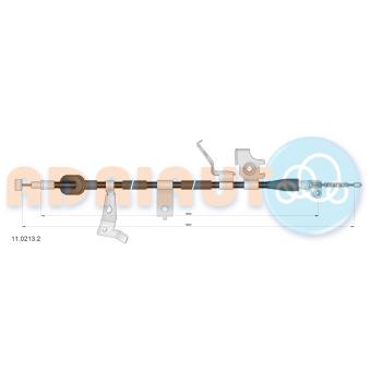 Tirette à câble, frein de stationnement arrière gauche ADRIAUTO OEM 71742845