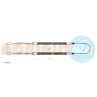 Tirette à câble, frein de stationnement ADRIAUTO [11.0235.1]