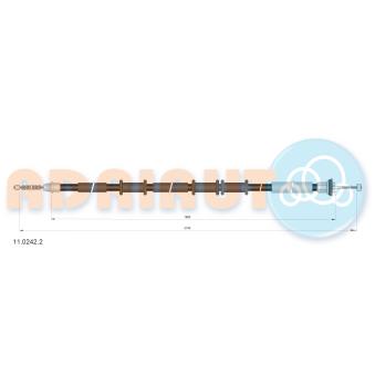 Tirette à câble, frein de stationnement arrière gauche ADRIAUTO OEM 51750481