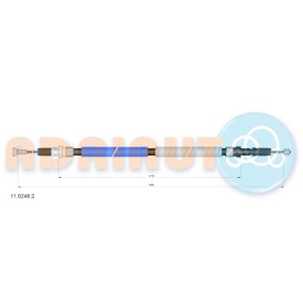 Tirette à câble, frein de stationnement ADRIAUTO OEM 474609