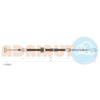 Tirette à câble, frein de stationnement ADRIAUTO 11.0252.2 pour IVECO DAILY 40C10 V - 95cv