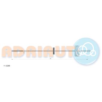 Tirette à câble, frein de stationnement ADRIAUTO 11.0266 pour ALFA ROMEO 156 2.4 JTD - 150cv