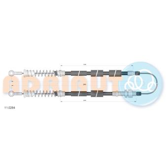 Tirette à câble, frein de stationnement ADRIAUTO 11.0284