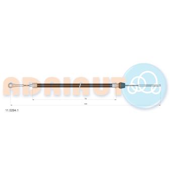 Tirette à câble, frein de stationnement ADRIAUTO 11.0294.1 pour IVECO DAILY 30-8 84cv