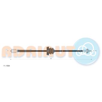 Câble flexible de commande de compteur ADRIAUTO [11.1564]