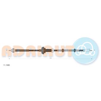Câble flexible de commande de compteur ADRIAUTO [11.1580]