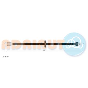 Câble flexible de commande de compteur ADRIAUTO OEM 1307439080