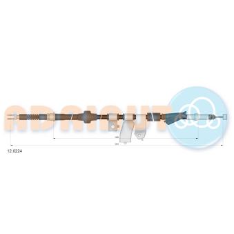 Tirette à câble, frein de stationnement arrière gauche ADRIAUTO OEM 47560SR3933 Tirette à câble, frein de stationnement arrière gauche ADRIAUTO OEM 47560SR3933
