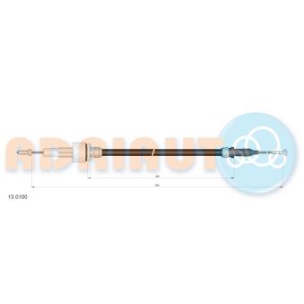 Tirette à câble, commande d'embrayage ADRIAUTO OEM 6066678