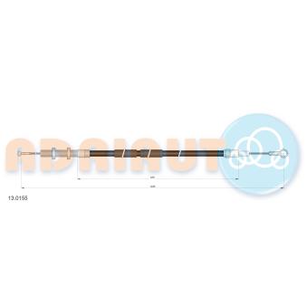 Tirette à câble, commande d'embrayage ADRIAUTO 13.0155