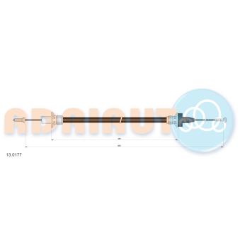Tirette à câble, commande d'embrayage ADRIAUTO [13.0177]