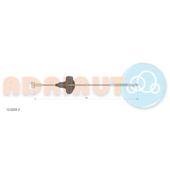 Tirette à câble, frein de stationnement ADRIAUTO 13.0203.2 pour DODGE RAM 2500 1.8 TDCi - 110cv