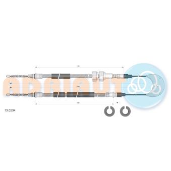 Tirette à câble, frein de stationnement ADRIAUTO OEM 6148322
