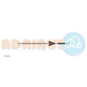 Tirette à câble, frein de stationnement ADRIAUTO 13.0240.1 pour FORD FOCUS 1.8 Flexifuel - 125cv