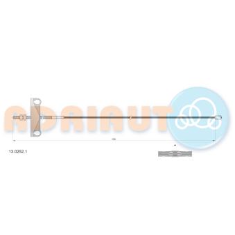 Tirette à câble, frein de stationnement ADRIAUTO [13.0252.1]