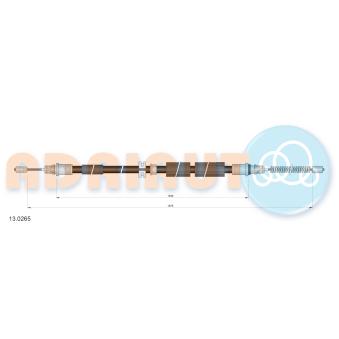 Tirette à câble, frein de stationnement ADRIAUTO OEM 6924890