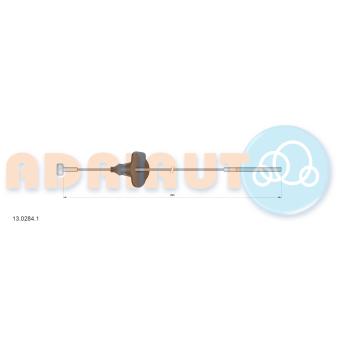 Tirette à câble, frein de stationnement ADRIAUTO 13.0284.1 pour DODGE RAM 2500 1.8 TDCi - 110cv