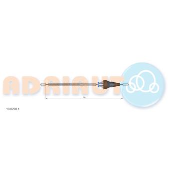 Tirette à câble, frein de stationnement ADRIAUTO 13.0293.1 pour BMW Série 3 1.5 - 103cv