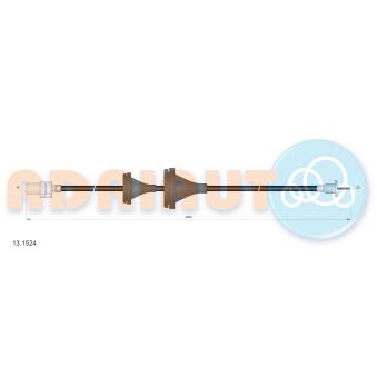 Câble flexible de commande de compteur ADRIAUTO [13.1524]